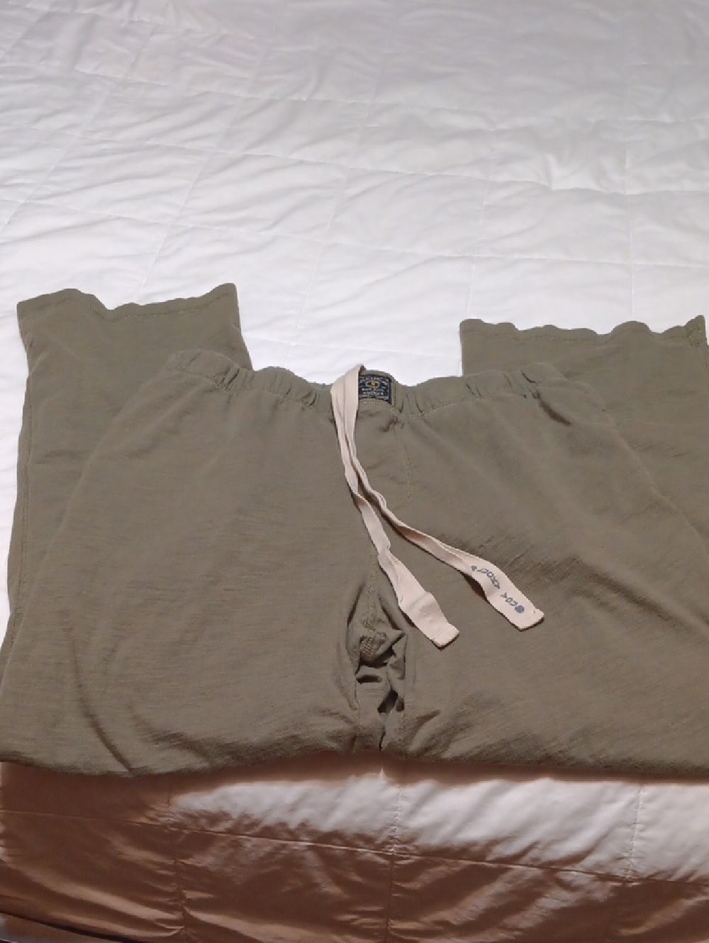 Lucky Brand Men's Olive Drawstring Lounge Pants